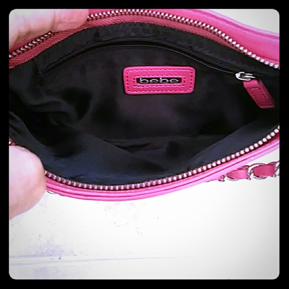 bebe Pink Leather Bag - Picture 5 of 6